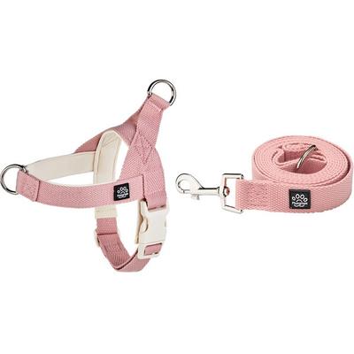 Montem Pet Pallet Harness + Leash Set, Pastel Pink