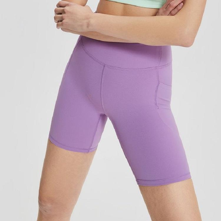 Saucony Solid High Waist Sports Shorts Women shorts Magenta Purple SC1239136-1