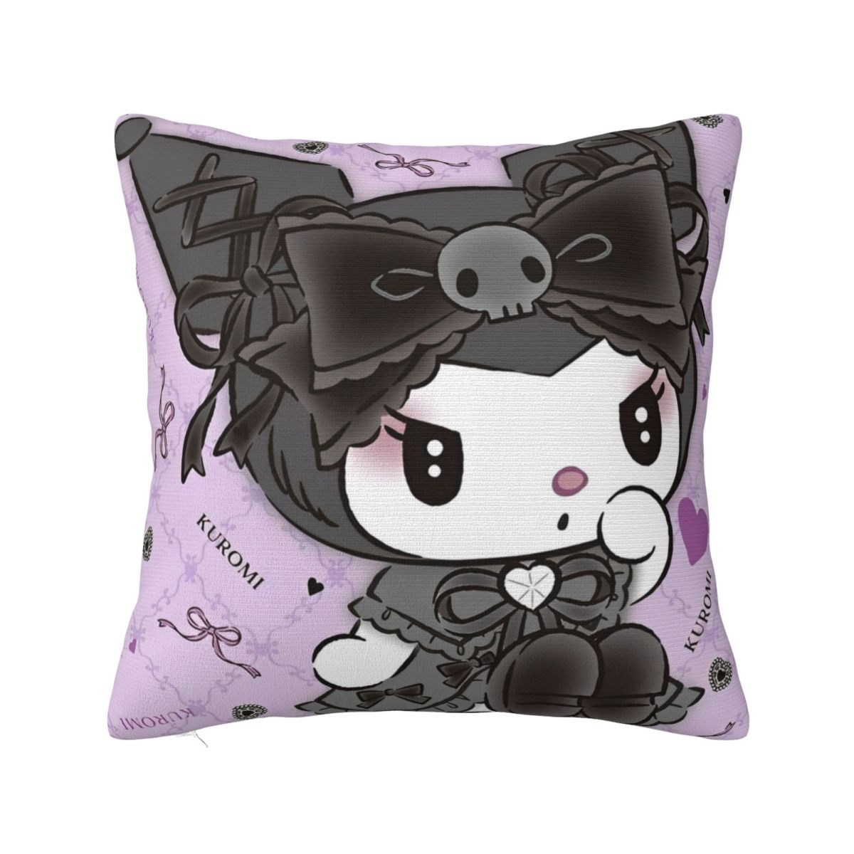 

Kuromi Baku My Melody Наволочка Мультяшна Наволочка для Подушки Чудова Поліестерова Декоративна Наволочка для Дивана 18 x18 12x12Inch