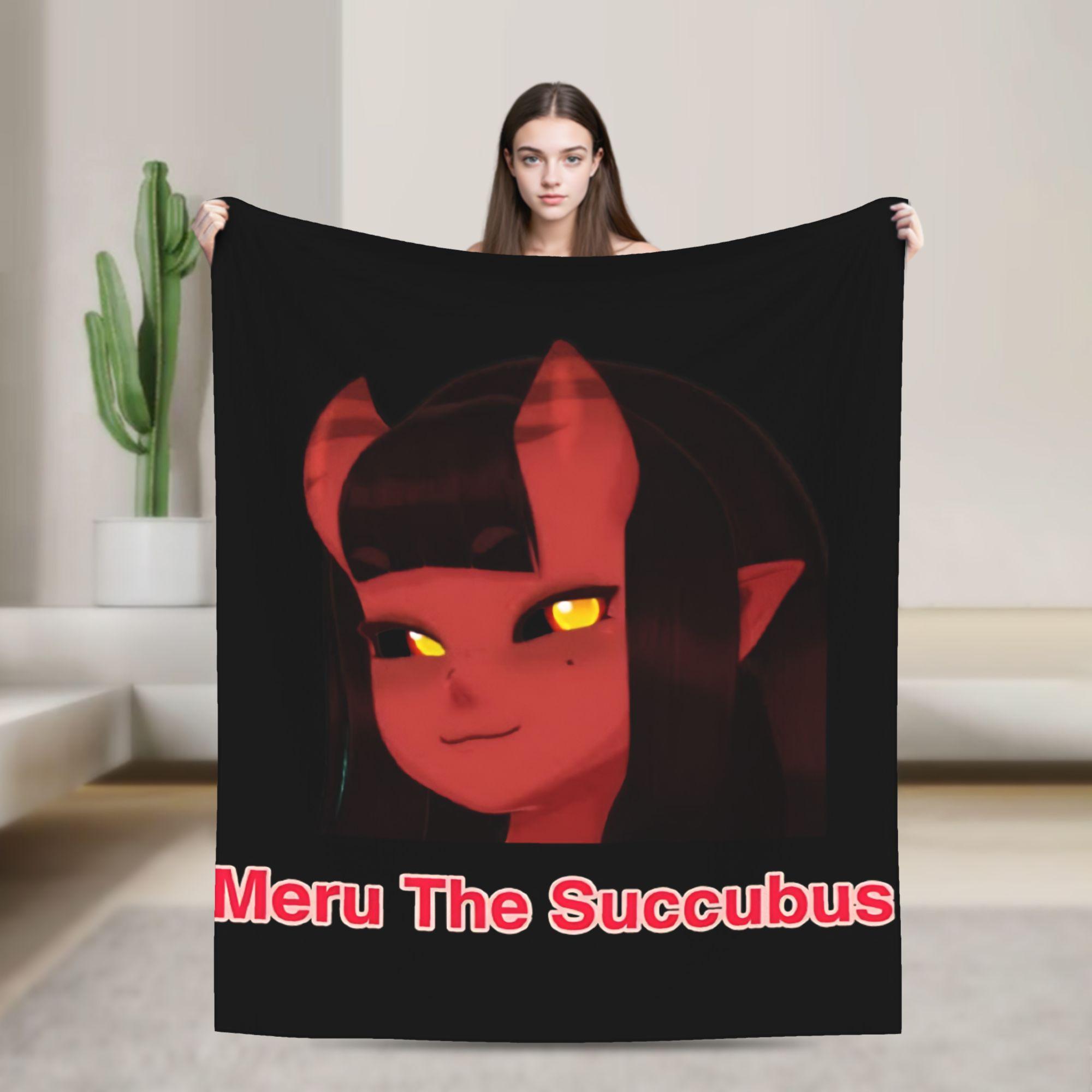 

Anime Meru Blanket Travel Flannel Throw Blanket For Couch Chair Warm Custom DIY Quality Bedspread Gift Idea 30x40in