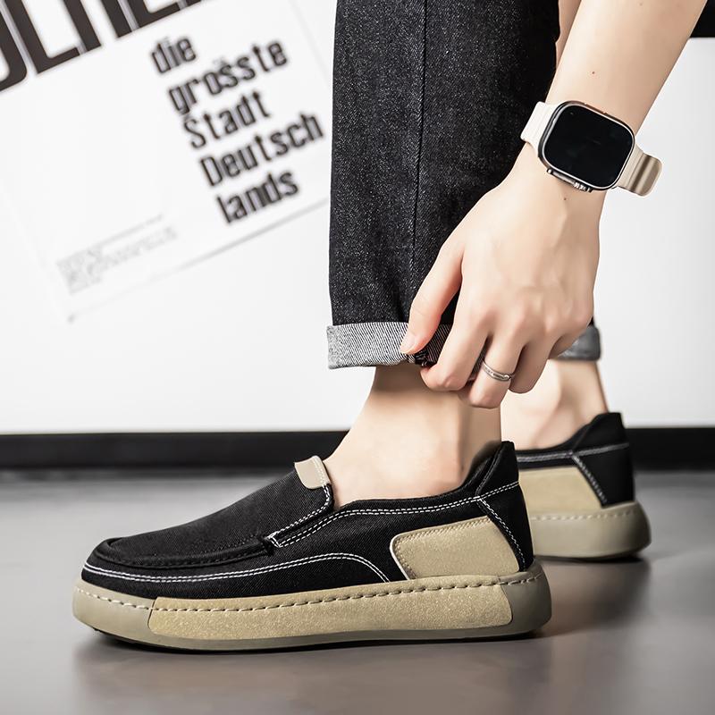 Men's Shoes 2026 New Fashion Trend One Foot Cloth Shoes Men's Lightweight Lazy Trend Versatile Comfortable Casual Board Shoes