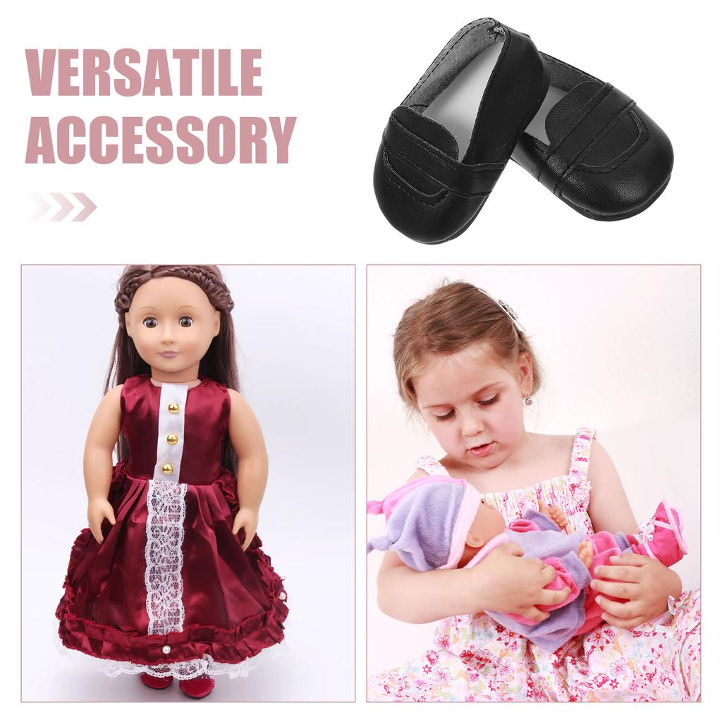 1 Pair Of Miniature Shoes For Dolls Play Shoes Baby Shoes Cute Miniature Shoes Fun Shoes Flats Shoes Simulat