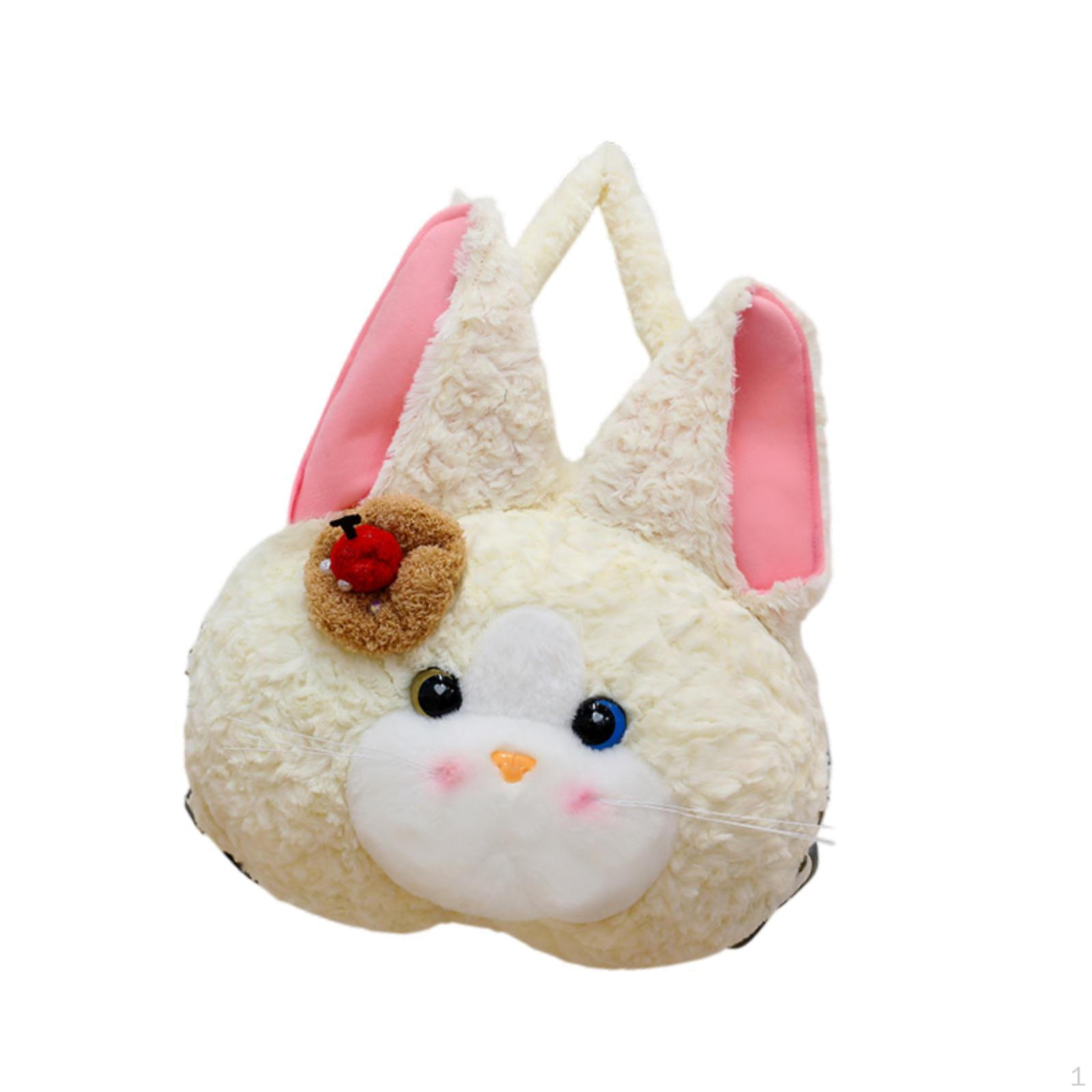 

Милий плюшевий мультяшний кіт з великою головою, рюкзак для подорожей, м яка іграшка білий