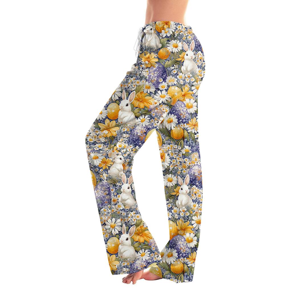 Pantaloni Casual Stampati Casual Larghi da Donna