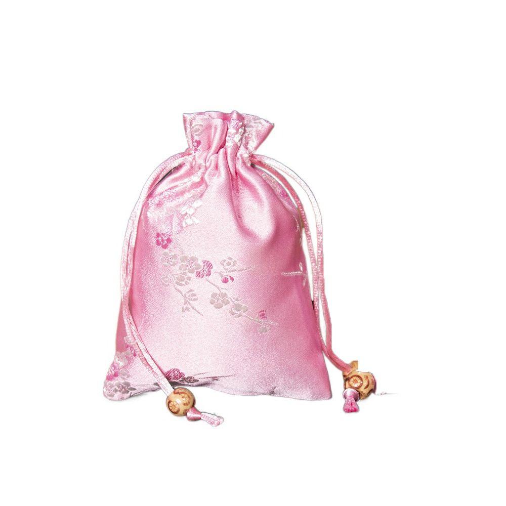 Embroidered Storage Bag Satin Jewelry Packaging Bag Retro Women Sachet  Party