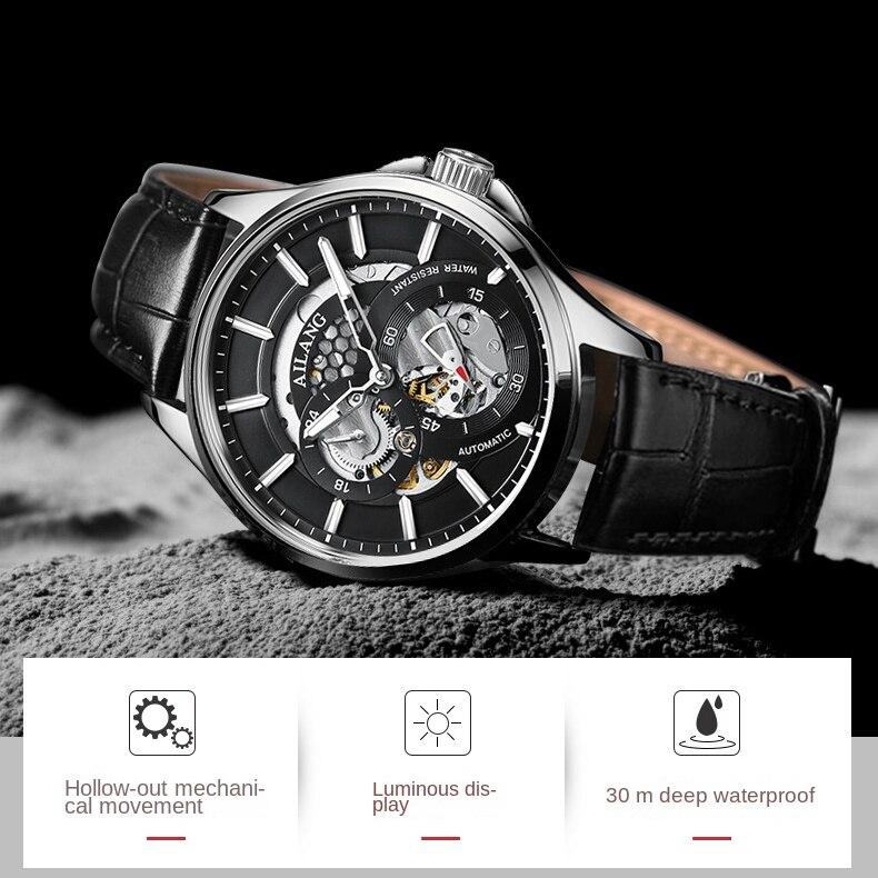 AILANG Hohle mechanische Uhr Herrenuhr Neue vollautomatische Trend-Herrenuhr