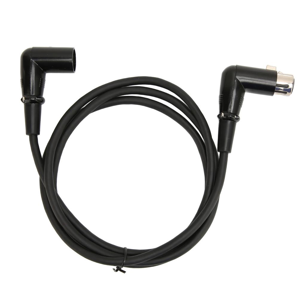 XLR Male To Female Cable 3 Pin OFC Conductor XLR Male Right Angle To Female Right Angle Microphone Cable