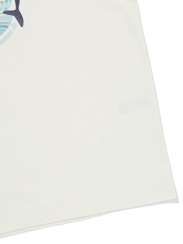 BBC EARTH Dolphin Short Sleeve Round_White