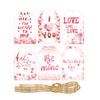 60 Pieces Valentine's Day Gift Gift Props, Pendants, Gift Tags, Heart-shaped Ornaments, Party Supplies