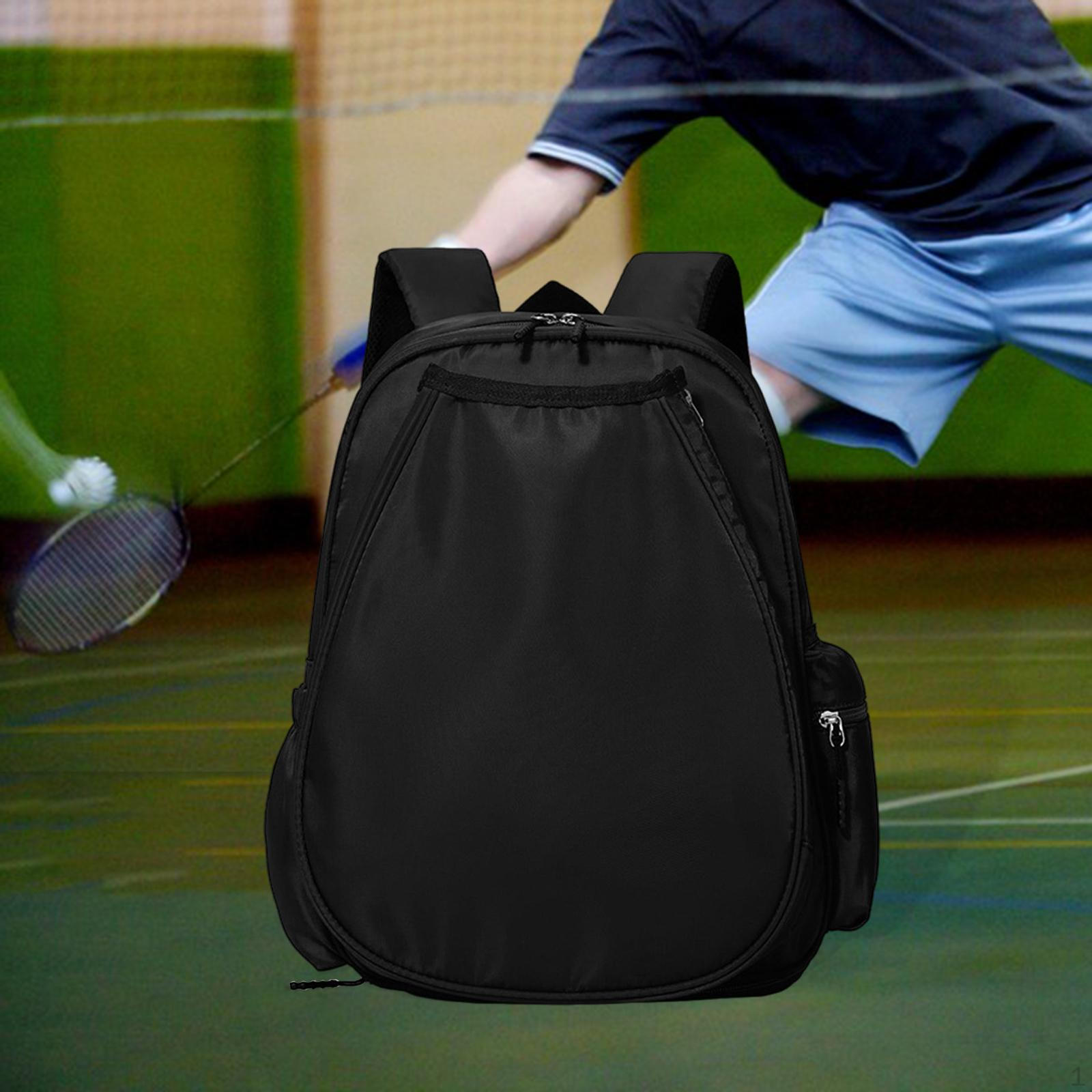 

Backpack for Tennis And Badminton with Adjustable Carry Straps Water-Resistant Material чёрный