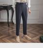 2024 Men's Summer High-Waist Straight Casual British Retro Trousers