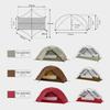 Thous Winds Dome Tent Easy Sagittarius Solo 15D Nylon Water Pressure Resistance 2000mm - Ultralight, Setup, Compact, Design, Tent, Camping, Outdoor,