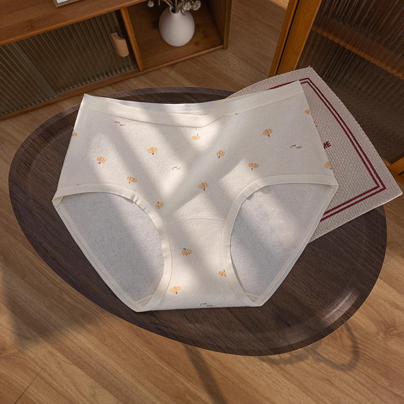 Calcinhas Fofas de Algodão Estampadas para Primavera e Outono 10A Antibacterianas com Cavalo Estendido