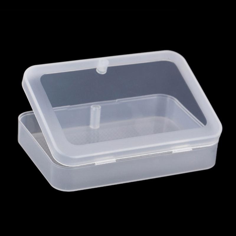 Leere Kartenhülle, 4er-Pack durchsichtige Plastik-Kartenspielboxen, Aufklappbare Aufbewahrungsbox für Baseball-Sammelkarten, Visitenkarten