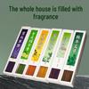 200g Boxed Incense Sticks: Bluebell, Green Mandarin, Sandalwood, Agarwood Scents for Indoor Aromatherapy.