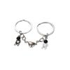 Creative Design Astronaut Star Moon Key Chain Spaceman Love Heart Couple Friendship Gift Car Bag Key Ring Pendant Accessories