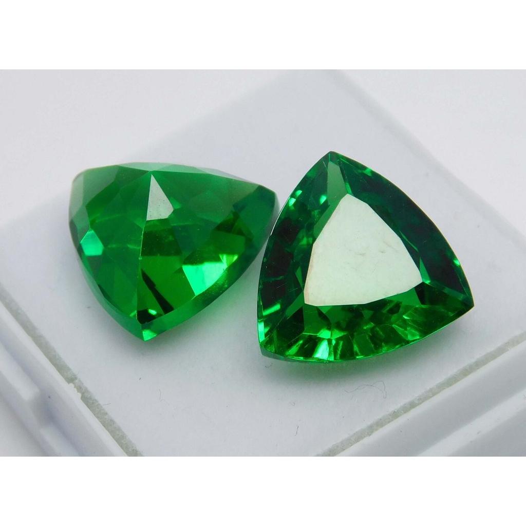 Natural Tsavorite Garnet Trillion Cut Green 19 Ct Loose Gemstone
