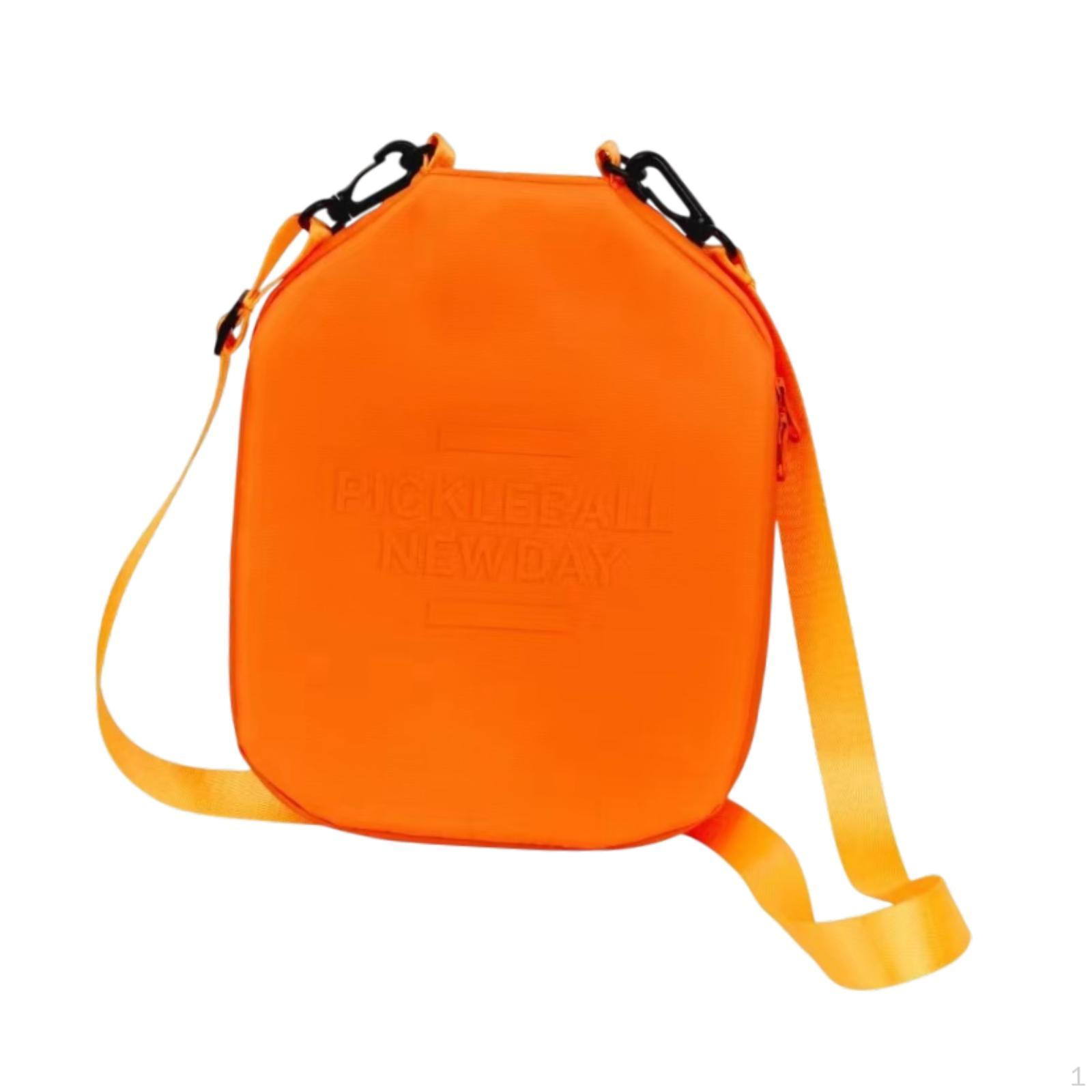 

Чехол для ракетки Pickleball, съемный регулируемый плечевой ремень для тренировок оранжевый