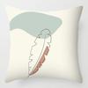 Morandi Abstract Artistic Patterns Throw Pillow Cover with Short Plush Print for Living Room Sofa Decoration Cushion Cover