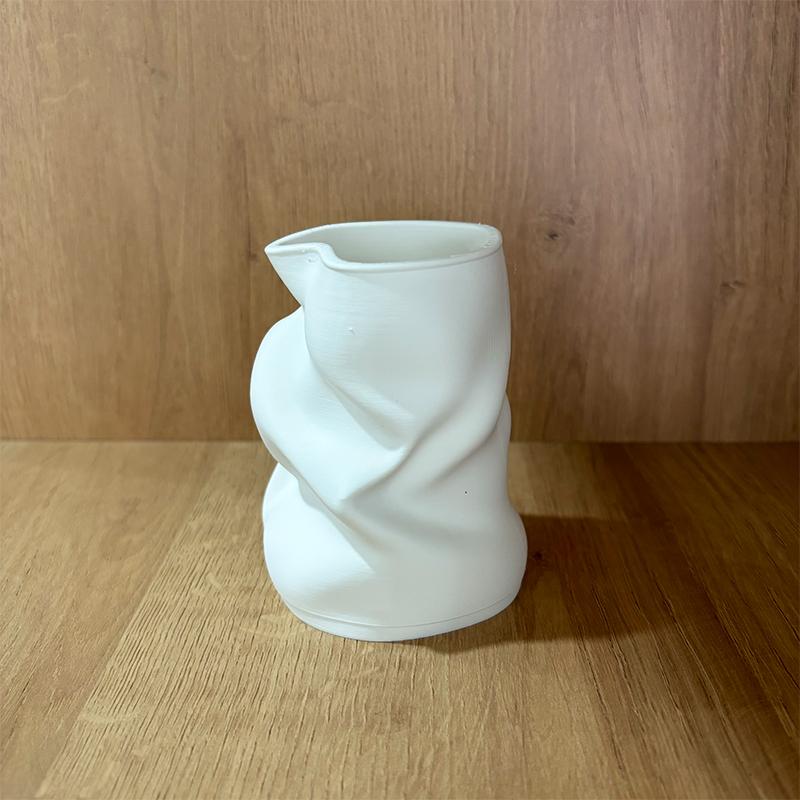 Irregular Art Vase Hydroponic Vase Desktop Ornament Plastic Flower Pot Home Garden Decoration