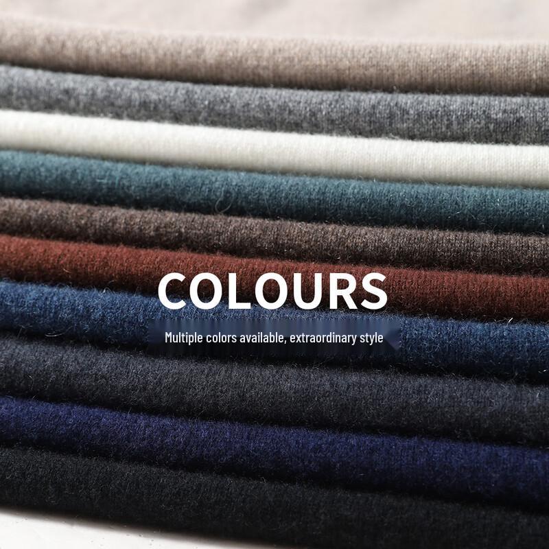 Men's 100% Cashmere Round Neck Pullover Sweater