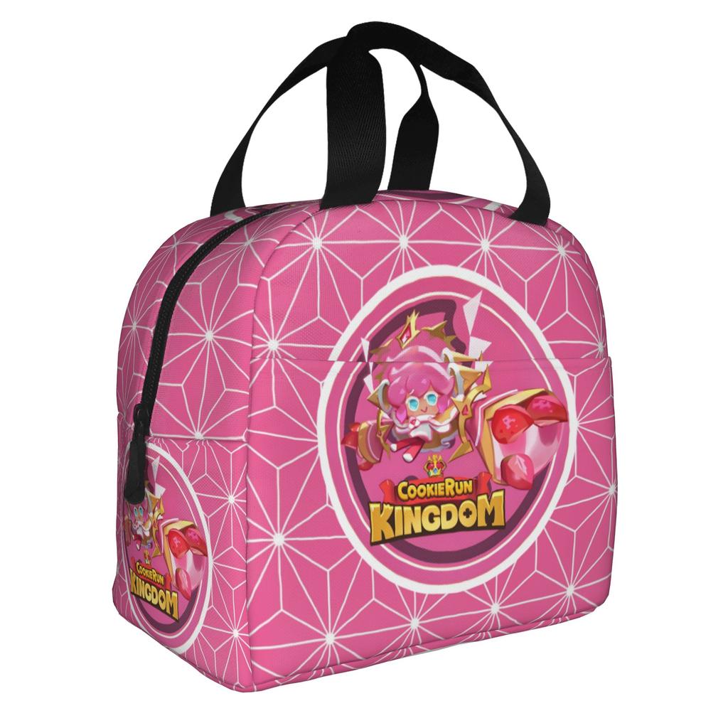 Cartoon Cookie Run Kingdom Game  Insulated Lunch Bags for School Office Anime  Waterproof Cooler Thermal Lunch Box Women Men