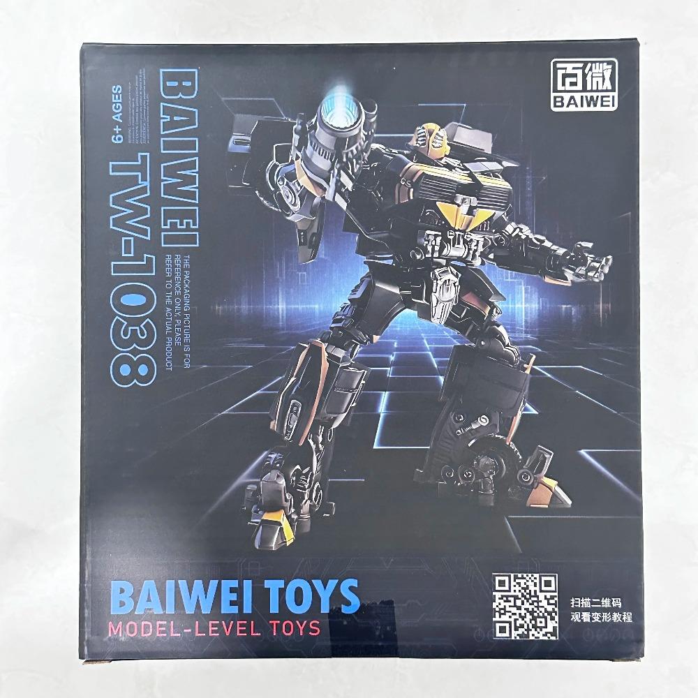 BAIWEI TW-1038 TW1038 Transformation Black Bee Warrior 4 Movable Robot Collection Gift Ready Stock 100% Original Box