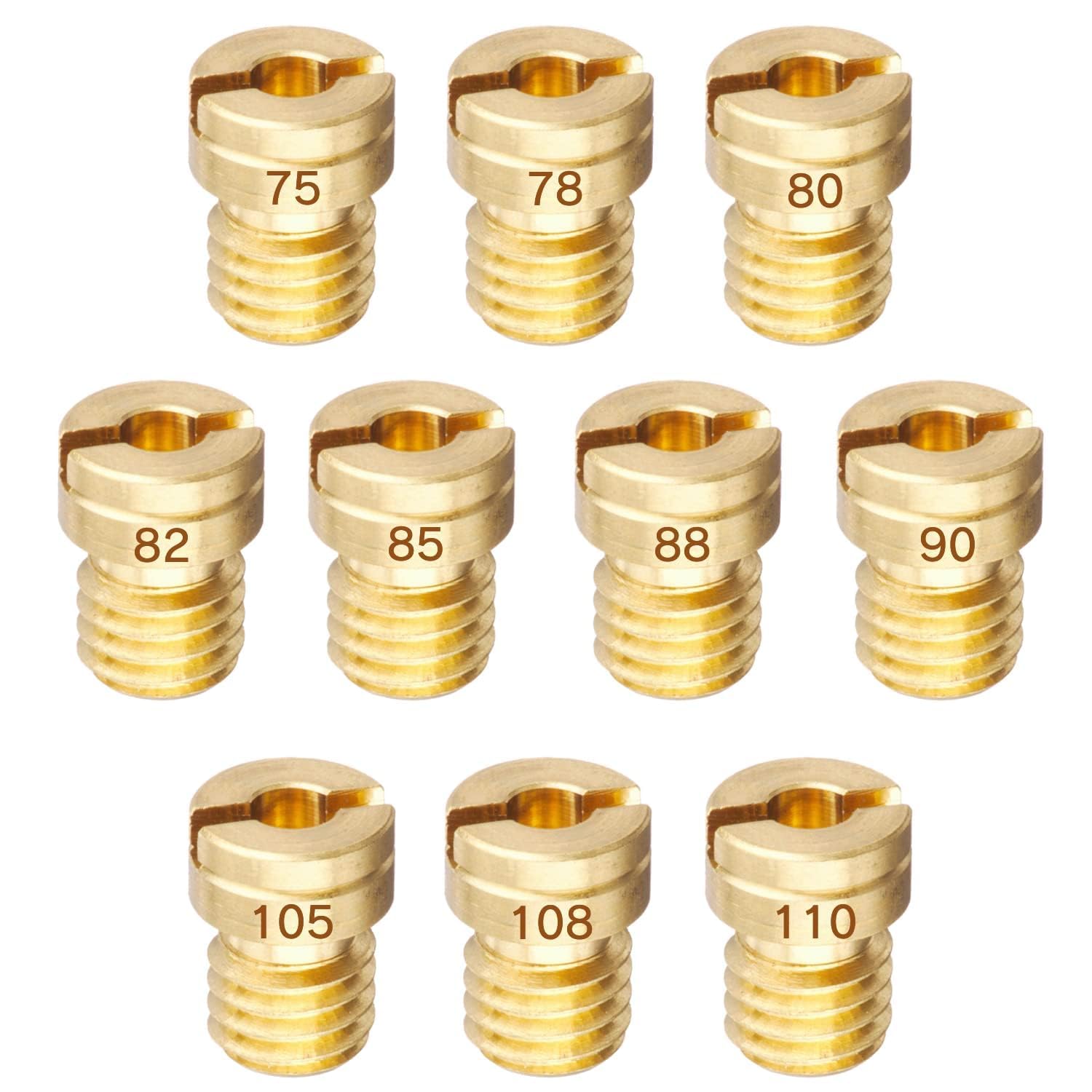 Main Jet Jetsetmoto Keihin Marudai [6×8] #75#78#80#82#85#88#90#105#108#110 (10PCS) Main Jet 10pcs #75-#110