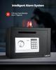 0.6 Cubic Feet Drop Safe, Drop Slot Safe Box with Password and Turn Knob, Heavy Duty Compact Cash Depository Box with a Front Lock Slot for Cash, Bank