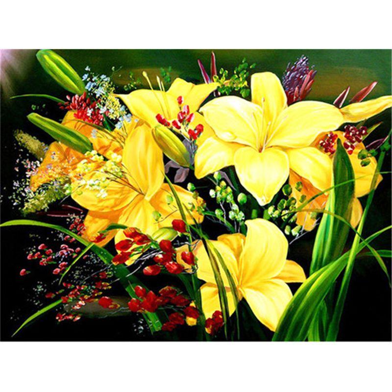 

Новое поступление алмазная живопись цветок алмазная мозаика Алмазная вышивка горный хрусталь мозаика подарок домашний декор стены Full Round 20x25CM