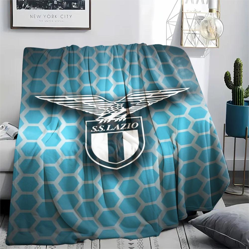1PC Lazio Print Flannel Blanket, High Quality Comfortable for All Seasons, Home Decor, Warmth and Comfort, Perfect for Christmas Gifts