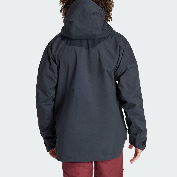 Adidas Xperior 2L Lined Rain.Rdy Anorak Logo Outdoor Sports Hooded Ski Jacket Men Jacket Black IB4217