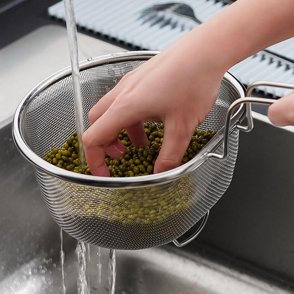 Cooking Utensils Frying Filter Basket Stainless Steel Pasta Boil Basket for Deep Frying