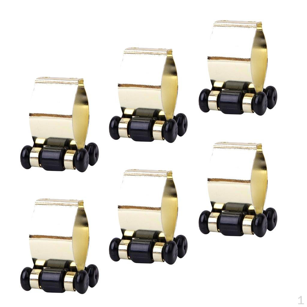 

6Pcs/Lot Pool Cue Billiard Stick Rack Clips - Duarble Metal Billiards Wall Mount Holder