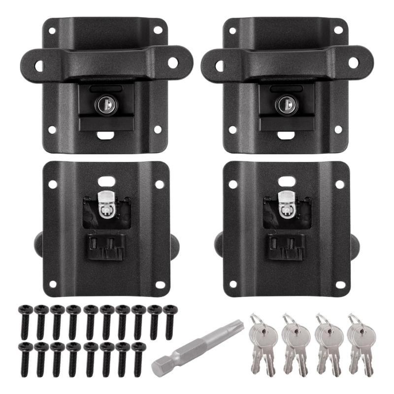 

4 Piece Locking Truck Bed Anchors Cargo Management For F150 F250 F350 2015-2025 Model Secure Transport 1