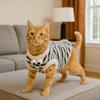 Süßer Warmer Winter Haustierpullover Verdickter Winddichter Ärmelloser Katzenmantel Weiche Bequeme Haustier-Baumwolljacke für Katzen und Hunde