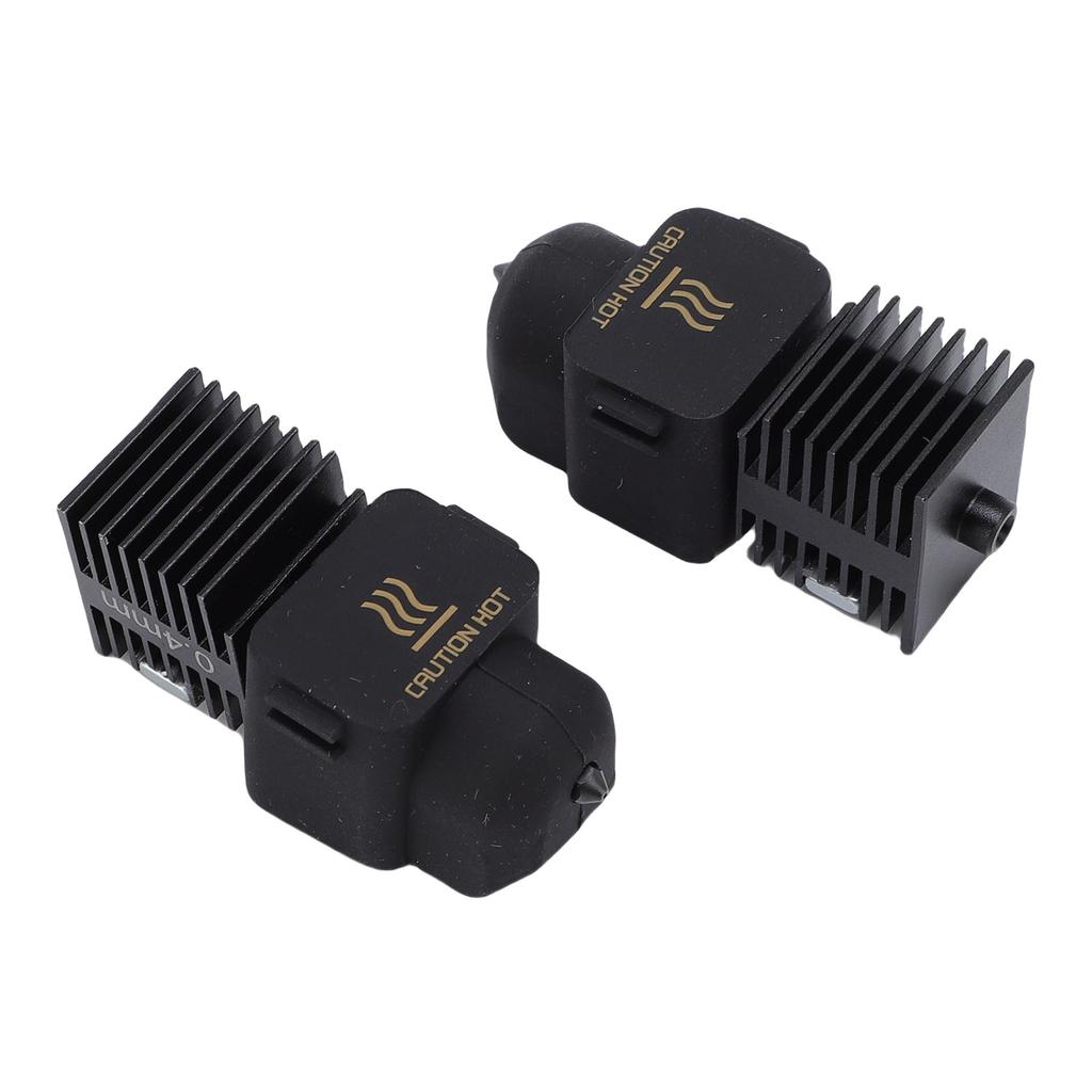 Print Head Hot End Kit 0.4mm Hardened Stainless Steel Print Head Extruder Hot End Kit with 4Pcs