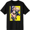 T-shirt Graphique Noir My Hero Academia Anime Midoriya et Bakugo