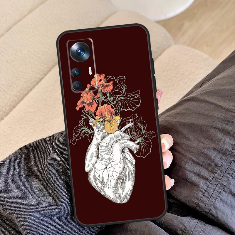 Human Heart Anatomy For Xiaomi POCO C65 F5 X5 X4 X3 Pro F3 F4 M5s Mi 14 13 Pro 11T 12T 13T 12 Lite Phone Case
