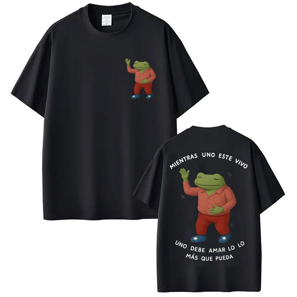 Maglietta Novità Rapper Bad Bunny Debi Tirar Mas Fotos DTMF World Tour Magliette Vintage Unisex Donna Hip Hop Cotone Magliette Larghe
