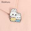 Cartoon Anime Bunny Enamel Pin Cute Animation Rabbit Brooch Lapel Backpack Badge Fashion Jewelry Accessories Gift For Friends