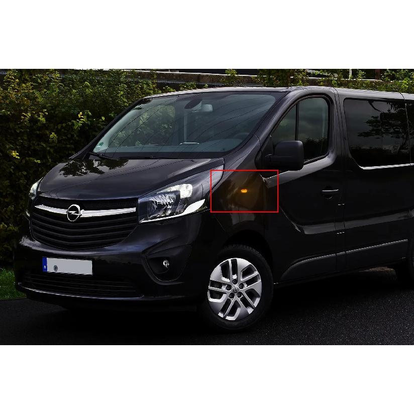 2x Black Lens Side Marker Indicator LED Repeater Light For Opel Vivaro Movano Dacia Duster Logan Nissan Kubistar Primastar X83