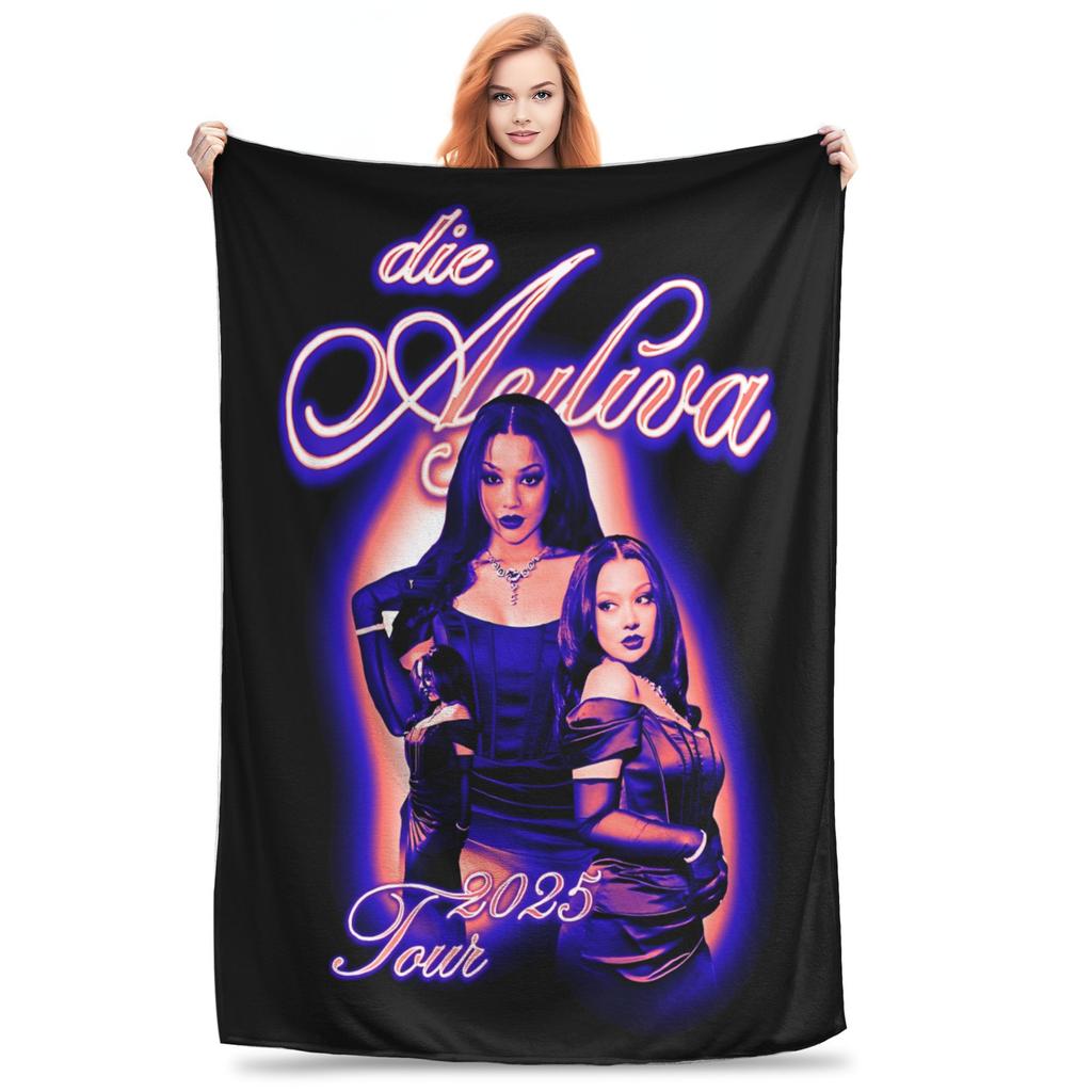 Ayliva Pop Singer Music Blanket  Flannel Novelty Breathable Throw Blankets for Home Restaurant Summer,