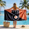 Flyers Hockey Team Strandtuch Mikrofaser Strandtuch, Leicht und Schnelltrocknend, für Sommerreisen, Schwimmbad-Fan Geburtstagsgeschenk
