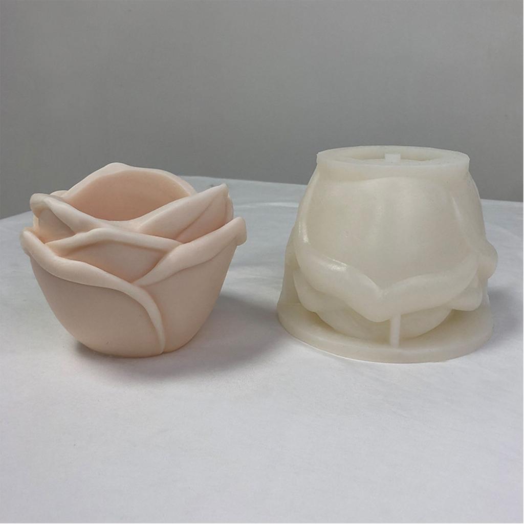 Rose Flowerpot Silicone Molds Concrete Mold for DIY Succulent Plants Resin Plant Clay Plaster Pot Mould Hand-Making Tool