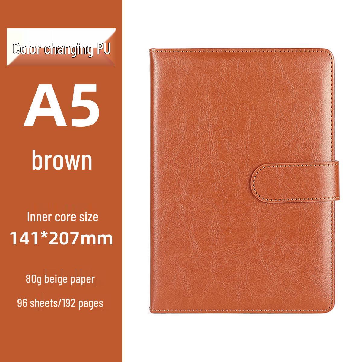 Custom Logo A5 PU Notebook & B5 Meeting Minutes Book Set Notebook