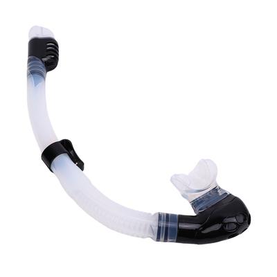 Snorkel de Buceo Silicona de Grado Alimenticio y PC Desmontable Ajustable Fijador Snorkel Semiseco Tubo de Respiración para Buceo