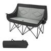 VEVOR Double Camping Chair, Oversized Two Person Camp Chair with 660 lbs Heavy Duty Support, with Dual Cup Holders, Wine Glass Holders