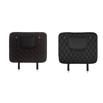 Leather Car Anti-Kick Mats Seat Back Protector Organizer Interior Accessories