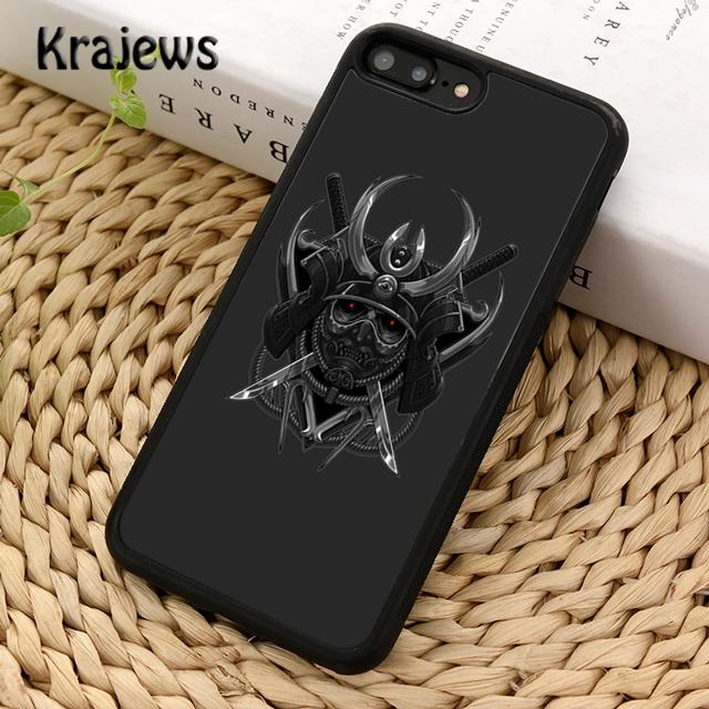 

Krajews Samurai Mask Helmet Phone Case Cover For iPhone 17 Air 16 15 14 plus 11 12 13 pro max coque Shell Fundas iPhone 13